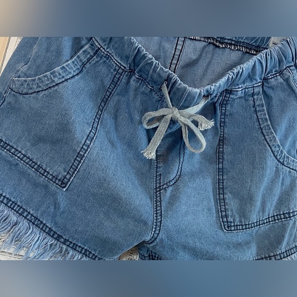 Nwot ”Jeans” Sz-L Moms Basic Cut-Offs Denim 4 Pocket Shorts-Cute & Comfy Cool - Picture 2 of 16